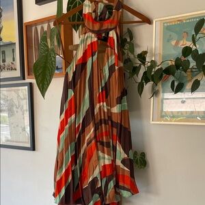 Hutch Multicolor Abstract Mini Dress halter top brand new never worn with tags